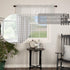 VHC Brands Annie Buffalo Check Farmhouse Kitchen Window Curtains- Lined Valance, 16x60, White &Grey...