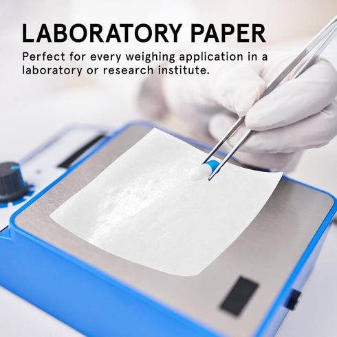 6x6 Cellulose Weighing Paper 500 Pcs| Non-Stick Non-Absorbent Nitrogen-Free Gloss Paper Sheets for Scale Measurement Samples Transfer Laboratory S...