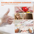 100 Pcs Disposable Plastic Gloves Food Handling Service Gloves Disposable for Cooking Kitchen Cleaning Food Prep Safe Restaurant Dye Universal Siz...
