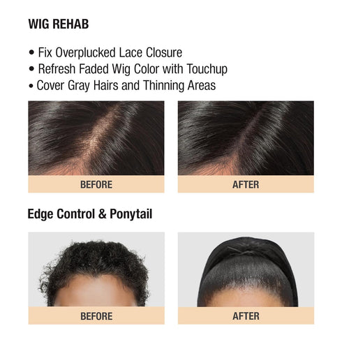 Red by Kiss Hair Wax Stick 24HR Max Hold Edge Fixer Edge Control Pomade Non-Sticky, Non-Oily Flake Free Hair Styling Wax 2.7 oz. (Natural Black)...