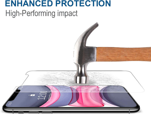 Arae Screen Protector for iPhone Xr/iPhone 11, HD Tempered Glass, Anti Scratch Work with Most Case, 6.1 inch, 3 Pack...