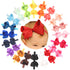 CÉLLOT Baby Girls Headbands Grosgrain Ribbon 4.5" Hair Bows Headband Big Bow Hair Bands for Toddler Pack of 20...
