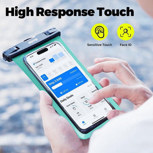 JOTO Up to 7" Universal Waterproof Phone Case for iPhone 16 15 14 13 Plus Pro Max, IPX8 Cellphone Dry Bag 12 11 Pro Max XR X 8 7 6S Plus SE, Galax...