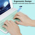 Bluetooth Wireless Keyboard and Mouse Combo,Ultra-Slim Ergonomic Small Rechargeable Bluetooth Keyboard Mouse Set for Apple iPad iPhone Samsung Tab...
