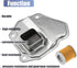 X AUTOHAUX 1 Set 31728-1XA00 21 Hole Gasket Transmission Filter Oil Pan Gasket Kit for Jeep Compass 2007-2017...