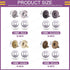 Swpeet 60 Sets Magnetic Button Clasps Snaps, 14MM Metal Fastener Clasps Gold Silver Bronze Black DIY Craft Sewing Knitting Buttons Sets for Sewing...