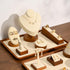Oirlv Solid Wood Bangle Bracelet Watch Holder Exhibit/Trade shows/Retail stores Jewelry Display Stand (Creamy-white)...