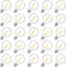 25 Pack G40 LED Replacement Light Bulbs, E12 Screw Base Waterproof Globe Bulbs Light for Indoor Outdoor String Lights, Patio Cafe Decor, Dimmable,...