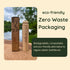 Bamboo Screwable Toothbrush Two-Piece Design | Soft, BPA-Free Bristles & Portable Case | Natural, Compact & Eco-Friendly | Ideal for Travel, Campi...