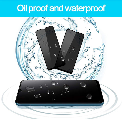 YWXTW Privacy Screen Protector for Samsung Galaxy A12/A13/A13 LTE/A32 5G/A03S/A02S, Upgraded Anti Spy Anti Peeping Tempered Glass Protector, 2-Pac...