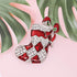 Christmas Brooch Pins Set X-Mas Crystal Tree Boot Brooches Holiday Gift Party Ornaments (B Boots)...