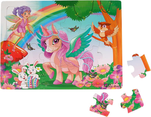hello may™ 24pc large (11x15) wooden jigsaw puzzles for toddlers ages 3-5, a perfect toy for kids, preschool, kindergarten, elementary age 3 4 5 6...