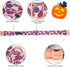 ARING PET Halloween Dog Collar-Cute Pink Pumpkin Dog Collar with Sailor Bowtie, Cotton Halloween Pumpkin Lamp Dog Collars with Metal Buckle...