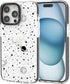 Case for iPhone 14 Plus, Cute Stars Cosmic Asteroid Moon Print Kawaii Design Girly Aesthetic Cartoon Pattern for Women Girls Teens Soft TPU Case,6...