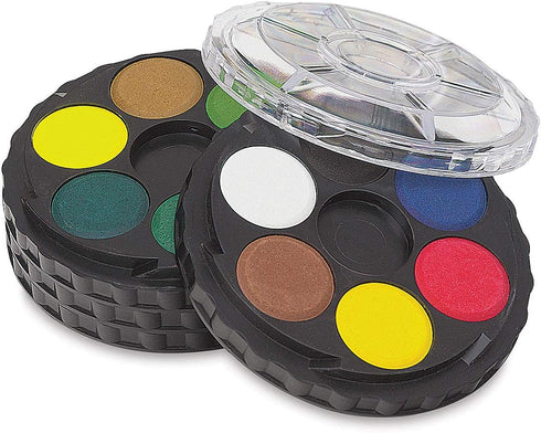 Koh-I-Noor Opaque Watercolor Paint Wheel, 24 Colors, 1 Each (FA171506.BC)...