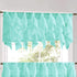 Sweet Home Collection Veritcal Ruffled Kitchen Curtain Sheer Cascading Ruffle Waterfall Window Treatment - Choice of Valance, 24" or 36" Tier, & K...