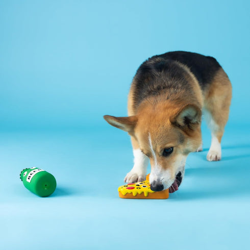 Fringe Studio Dog Toy Set, in Pizza We Crust, 3Pc Mini, Latex, Pet Shop Collection (368011)...