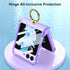 for Samsung Galaxy Z Flip 5 Case Hinge Protection Luxury Soft Transparent with Ring Holder Built-in Screen Protector All-Inclusive Shockproof Case...