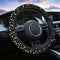 Swono Daisy Floral Car Steering Wheel Cover Cute Daisy Flower Pattern Safe Driving Anti-Slip Steering Wheel Covers Steering Wheel Protection No Sm...