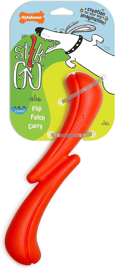 Nylabone Stik-GO Interactive Dog Toy - Lightweight Flexible Floatable Dog Fetch Toy for Creative Play & Dog Exercise...