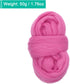 uxcell Needle Felting Wool, 1.76oz Natural Fibre Wool Roving Yarn Wool Felting Supplies for Needle Felting Yarn DIY Handcrafts, Bright Purple...