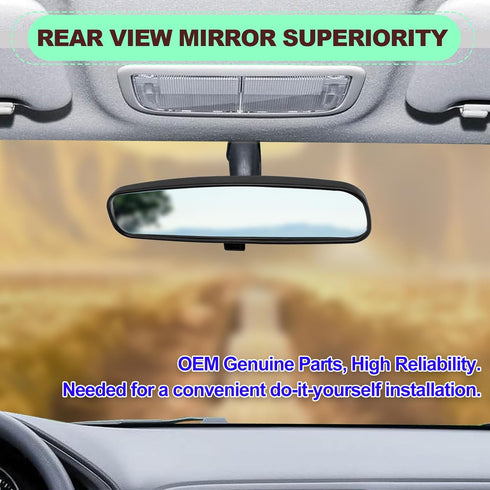 Interior Rear View Mirror Compatible with Honda 1998-2013 Accord, 2006-2011 Civic, 2000-2004 Odyssey, 2002-2008 Pilot Insight CR-Z, 2006-2011 CSX,...