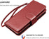 Njjex iPhone 12 Pro Max Wallet Case (2020) with 9 Card Slots, PU Leather, Detachable Kickstand, Lanyard & Magnetic Closure - Wine Red...