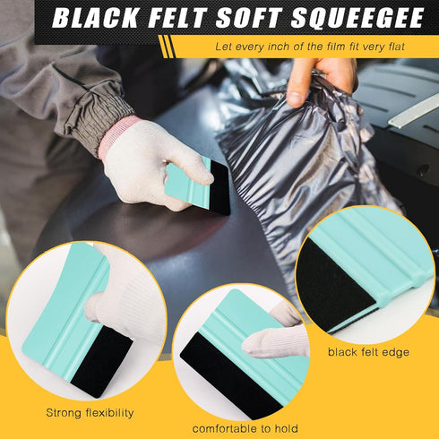 WRAPXERPT Wallpaper Smoothing Tool,Wallpaper Tool Kit for Peel and Stick Wallpaper Hanging,Vinyl Backsplash Tile,Bathroom,Window Film...