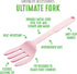 GreenLife Cooking Tools and Utensils, 10-in-1 Silicone Fork to Stir Mix Mash and Scrape, Heat and Stain Resistant, Dishwasher Safe, Soft Pink...