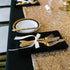 Glitter Gold Table Runners-12 by 108 Inch Luxury Linens -Gold Event Outdoor Party Supplies Fabric Decorations Gift Package for Holiday Wedding Bir...
