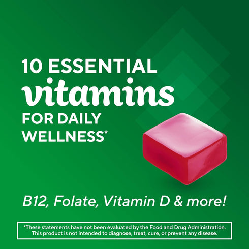 Vitafusion Soft Chews Daily Wellness Multi(1), Chewable Multivitamins for Adults, Individually Wrapped, Berry Fusion Flavor, 30 Chews, 30 Day Supp...