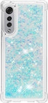 Compatible with LG Velvet Case, Glitter Case Bling Sparkle Liquid for Women Girls Luxury Flowing Quicksand Clear Phone Case Cover for LG Velvet Bl...
