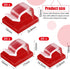 Maitys 60 Pieces Christmas Cable Clips with Adhesive, Heavy Duty Hooks for Outdoor Light Clips with Tapes, 3 Size Decoration Self Adhesive Strips ...