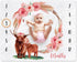 Highland Cow Baby Monthly Milestone Blanket Floral Scotland Photo Prop Blanket with New to The Herd Cattle Nursery Stuff Gift Ideas for Girl Newbo...