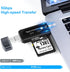 SD Card Reader, AIYEEN 4-in-1 USB C SD Card Reader Dual Slot OTG Memory Card Adapter for TF/Micro SD/SD/SDXC/Micro SDXC/Micro SDHC Memory Cards (B...