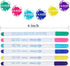 24-Pack,6-Color Disappearing Erasable Ink Fabric Marker Pen for Sewing Marking Washable Art and Lettering...