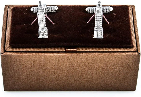 Empire State Building NYC New York City Pair Cufflinks in Presentation Gift Box & Polishing Cloth...