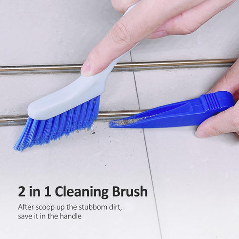 4 PCS Cleaning Brush Set for Household Use, Scrub Brushes for Cleaning Kitchen Sink Corner, Small Scrubbing Brush for Deep Clean...