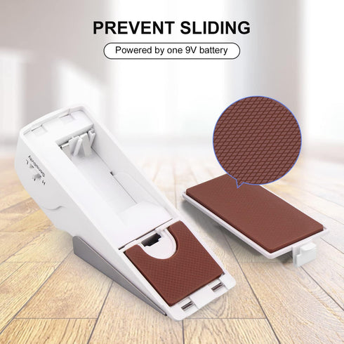 3 Pack Door Stop Alarm, Door Stopper with 120DB Security Alarm, Floor Wedge Door Stop Siren, Door Security Devices for Traveling, Apartment, Hotel...
