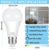 E26 LED Bulb, 100W Equivalent Light Bulb, 12W Medium Base Bulb, Non-Dimmable, Daylight White 6500K, 1200lumen, 10Packs...