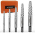 5Pcs Screw Extractor Set Spiral Flute Bolt Extractor Set Cr-MO Easy Out Bolt Extractor Set for Removing Stripped Screws and Broken Bolts...