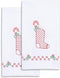 Jack Dempsey Needle Art Stocking Embroidery Towels, white Small...