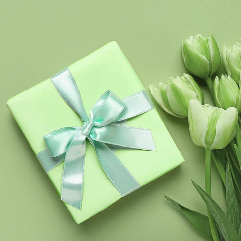 Bolsome 100 Sheets 20 * 14 Inches Metallic Green Tissue Paper for Gift Wrapping, Pearlescent Tissue Paper for Gift Bags for Green Boho Birthday We...