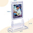4Pcs Magnetic Card Holders for Trading Card, Baseball Card Protectors with 4 Stands, 35pt Acrylic Hard Card Sleeves Case for Sports Cards, MTG Car...