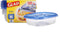 Glad Food Storage Containers for Everyday Use, Medium Square - Standard Meal Container Holds up to Twenty-Five Ounces, Blue, 25 oz - 5 Count...