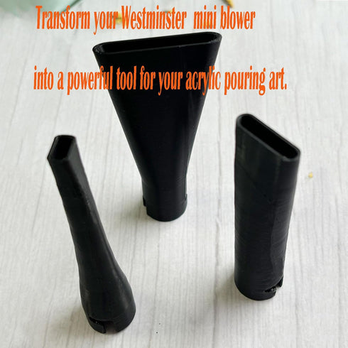 3 Set Mini Blower Nozzle Attachments for The Westminster Mini Blower,Nozzles Set for Acrylic Paint Pouring,Fluid Art Bloom and Dutch Pouring...