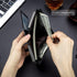 BULLCAPTAIN Large Capacity Genuine Leather Bifold Wallet/Credit Card Holder for Men with 15 Card Slots QB-027...