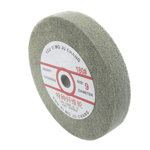 ?????????????? 6''x1'' Nylon Fiber Buffing Wheel, 5/8 Inch Arbor Hole Aluminum Buffing Wheels 180 Grit Abrasive Polishing Discs for Bench Grinder,...