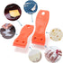 FOSHIO 2PCS Orange Plastic Razor Blade Scraper Tool and 100PCS Orange Plastic Blades for Gasket Remover, Sticker Remover, Labels Decal and Adhesiv...