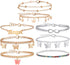 Hicarer 8 Pieces Anklets for Women Cute Charms Butterfly Ankle Bracelets Colorful Rhinestone Anklets Boho Beach Layered Chain Anklets for Girls Fo...